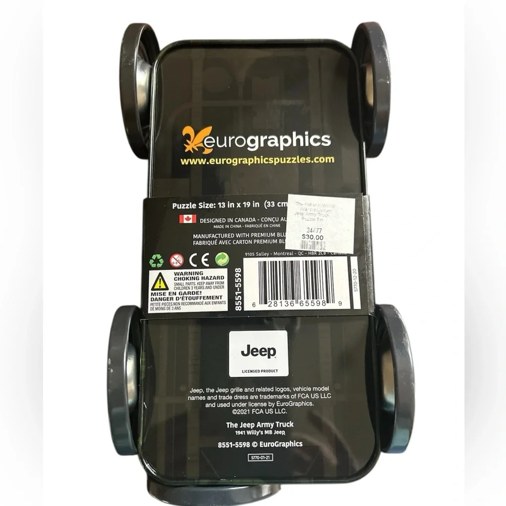 Eurographics Puzzles Jeep the jeep army truck 550 Piece Jigsaw puzzle New sealed - Picture 4 of 4